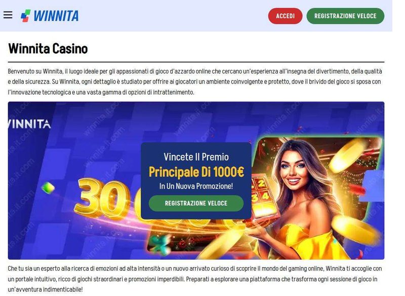 Scopri il Casinò Winnita, la Nuova Destinazione di Gioco d’Azzardo in Italia